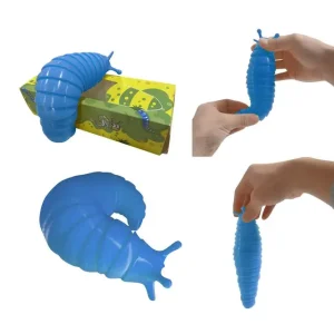 3D Printed Articulated Sticky Stretch Slug Fidgets Toy